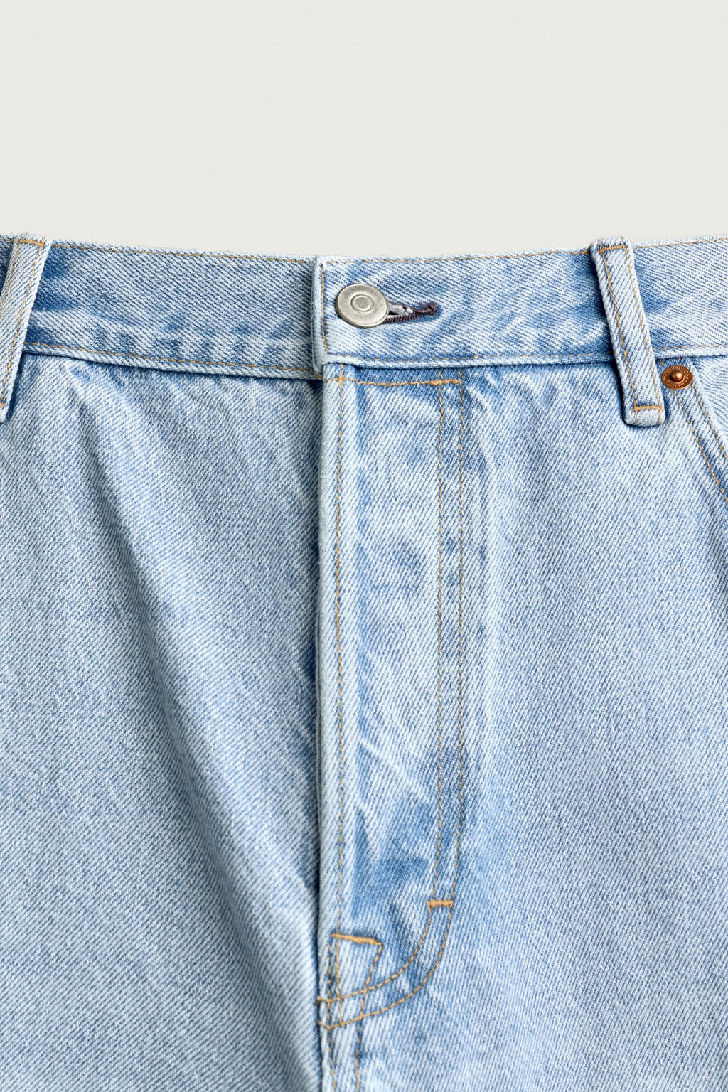BERMUDA DENIM LOOSE FIT / Azul claro - Zara фото 7