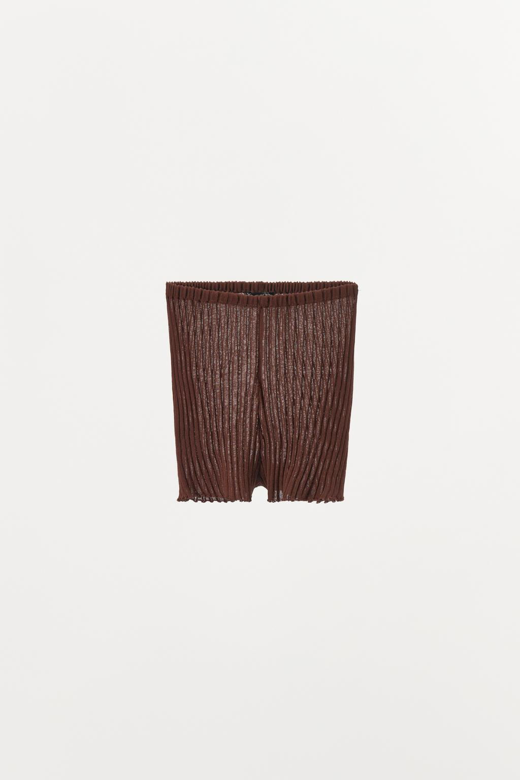 PLEATED FINE KNIT BRIEFS - Zara фото 13