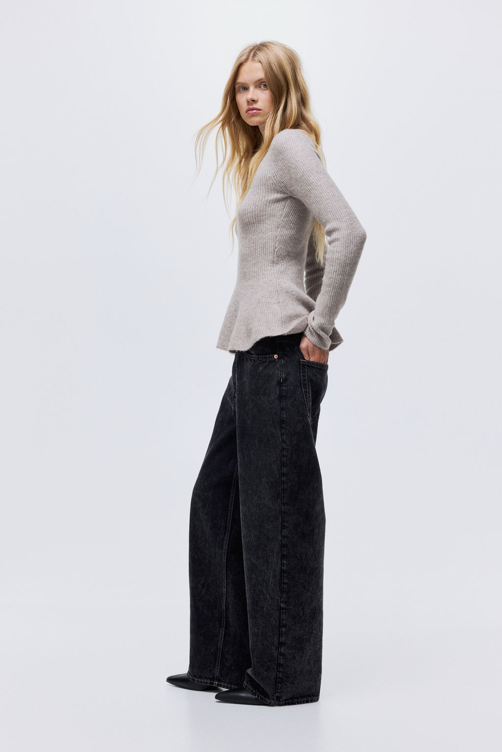 Curvy Fit Baggy High Jeans - H&m фото 4