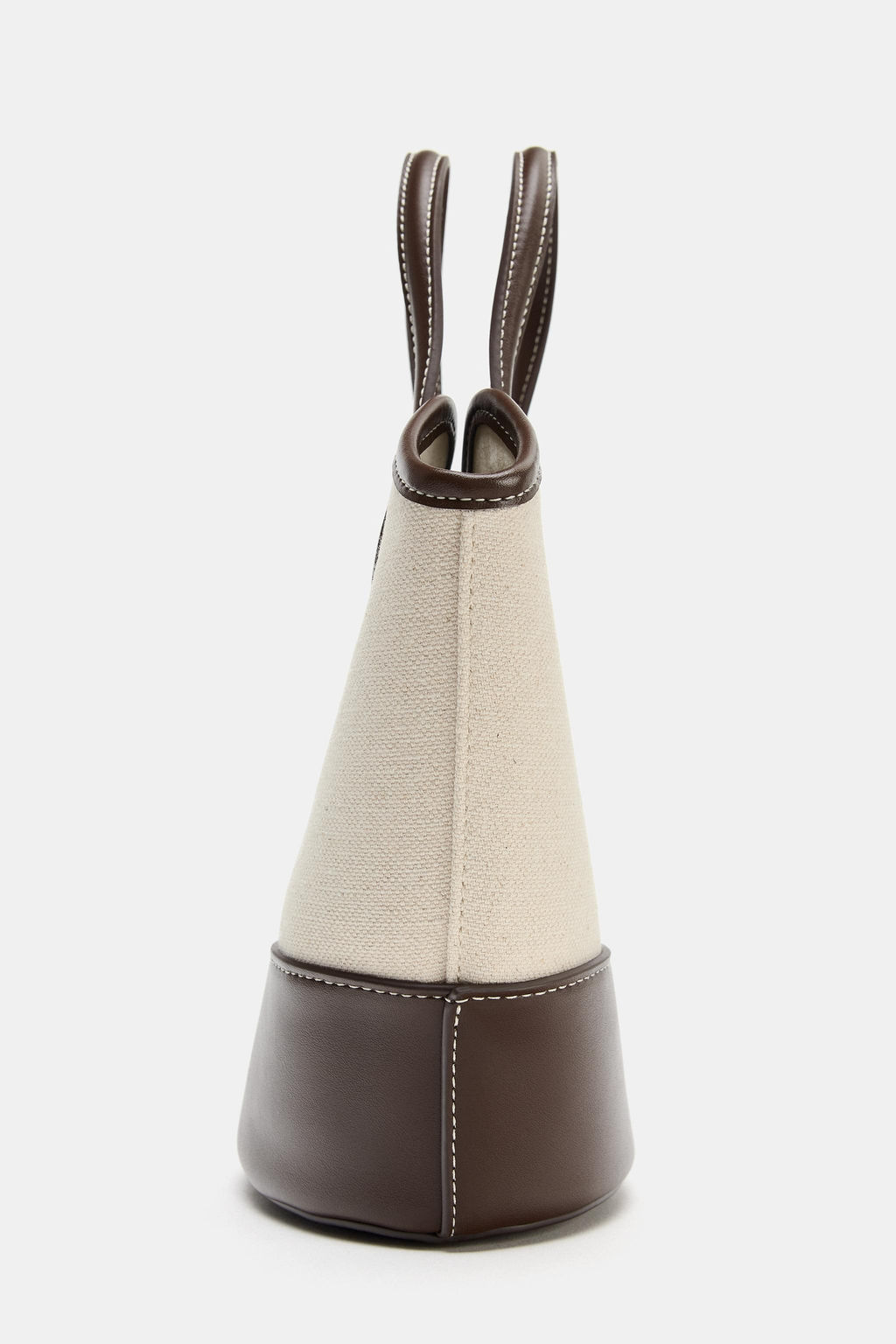 BOLSO COMBINADO CANVAS / Beige claro - Zara фото 5