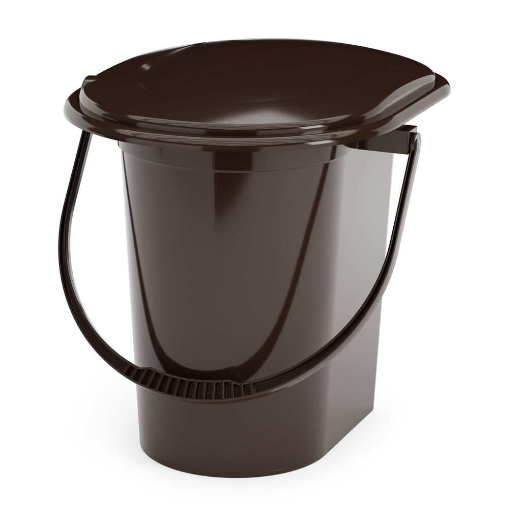 Ведро-туалет 17л. (уп.10) мокко М1319