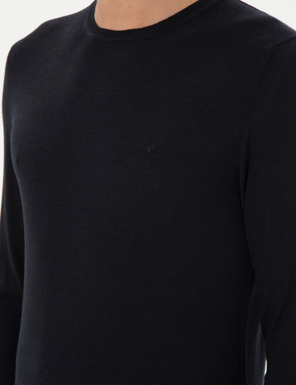 Темно-синий зауженный свитер - Cacharel фото 7