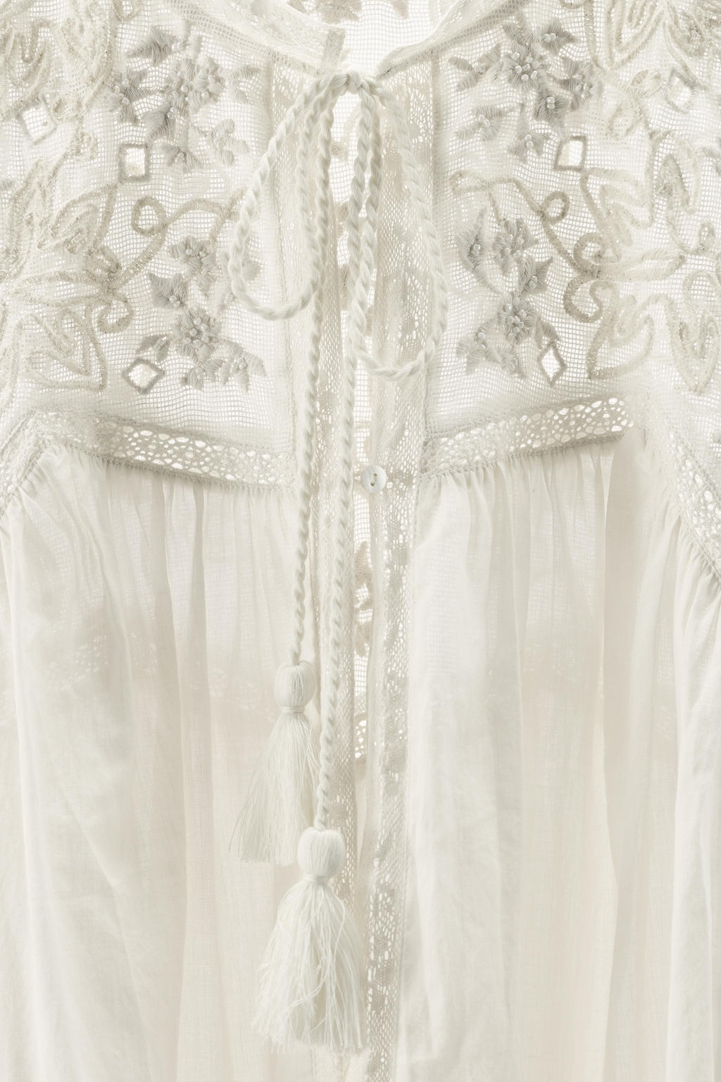 LIMITED EDITION LACE EMBROIDERED TOP - Zara фото 14