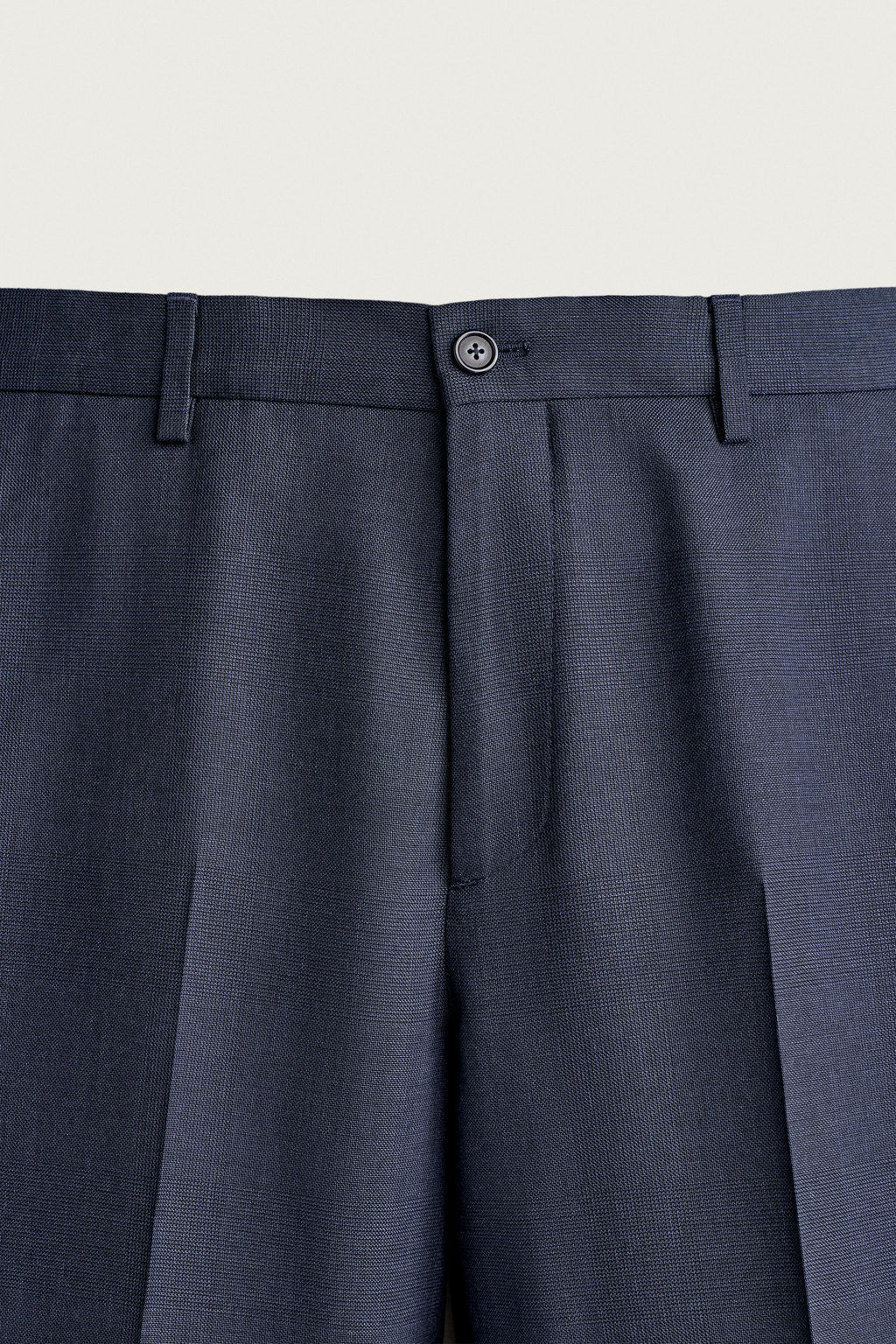 PANTAL?N REGULAR FIT TRAJE CUADROS / Marino oscuro - Zara фото 7