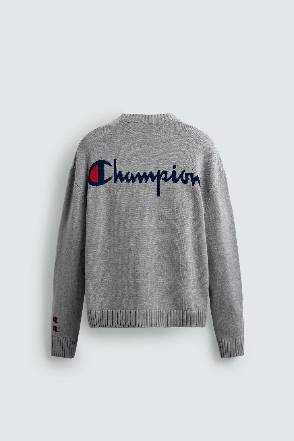 CHAMPION ® X ZARA STRIPED PATCH SWEATER  фото 9