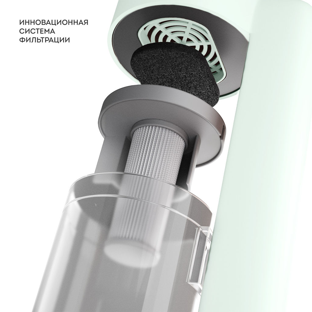 Аккумуляторный пылесос GALAXY LINE GL6221/мятный  фото 8