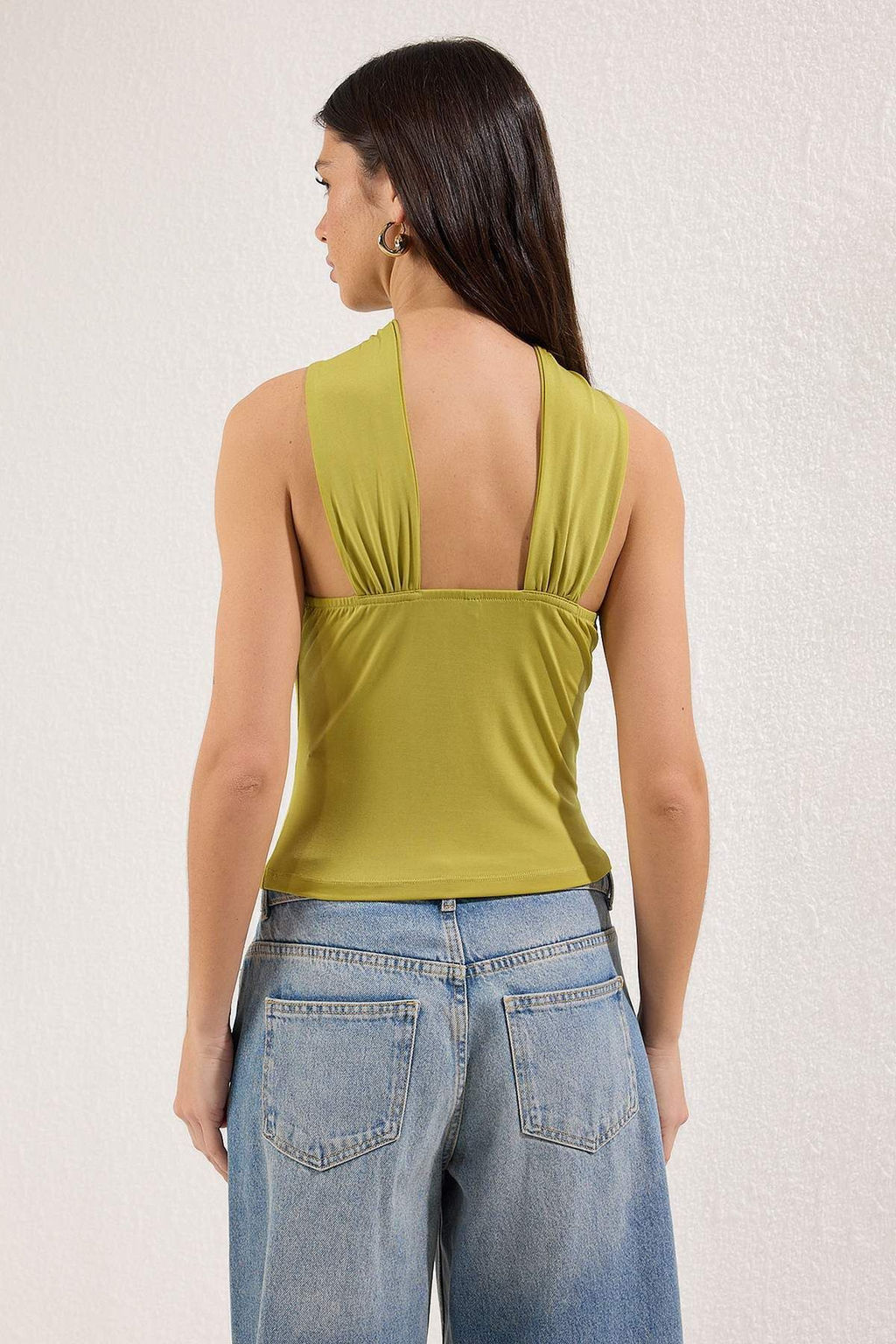 Trendyolmilla Siyah Aksesuar Detayl? Buzgulu Esnek Orme Bluz TWOSS25BZ00529 фото 4