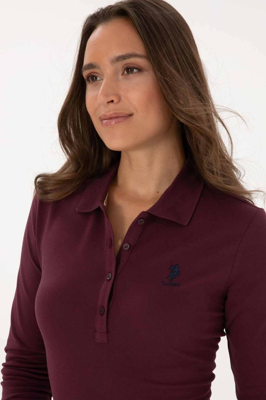 Kad_n Bordo Basic Sweatshirt Sepette S_rpriz _ndirim - U.s. polo assn фото 2