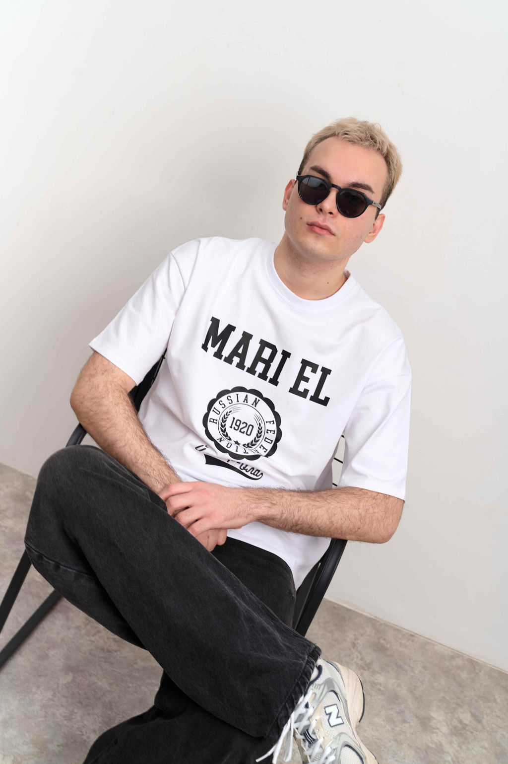 Футболка оверсайз унисекс " MARI EL" белый