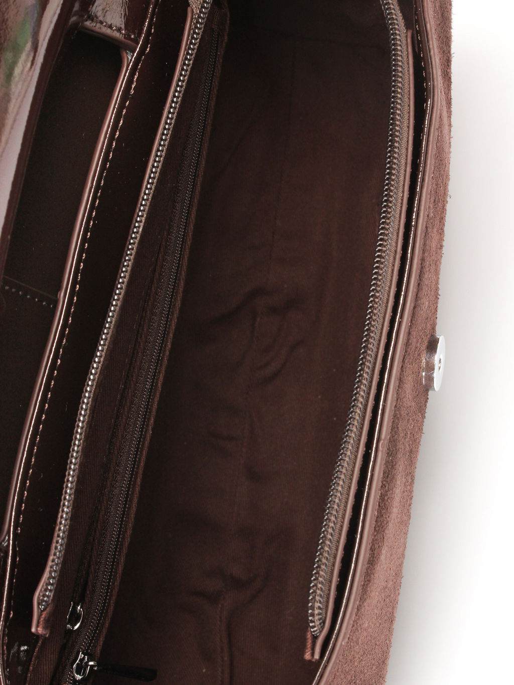 LACCOMA сумка АУ4673-Ф-коричневый натуральная замша хлопок  фото 6