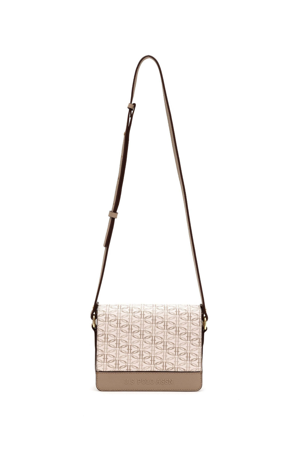 U. S. Polo Assn / Женская бежевая сумка через плечо - U.s. polo assn фото 4