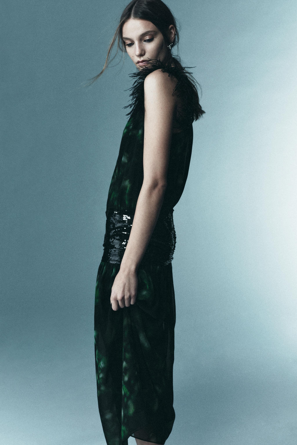 LIMITED EDITION COMBINED PRINTED DRESS - Zara фото 3