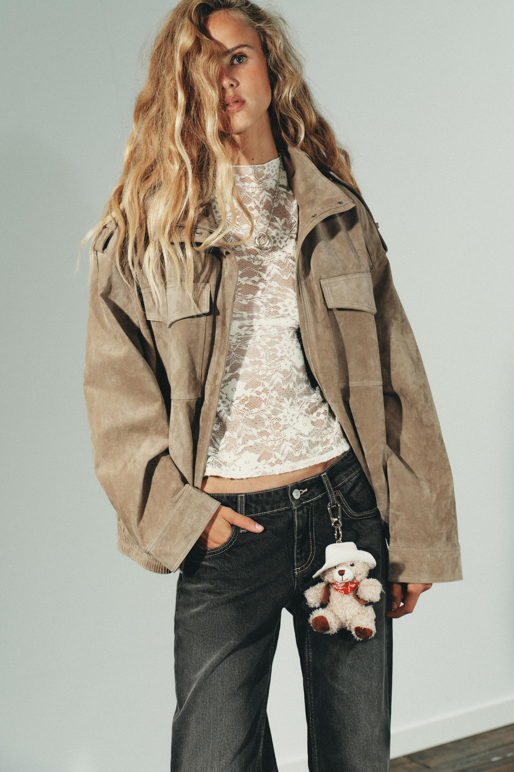COWBOY BEAR CHARM KEY RING - Zara фото 2