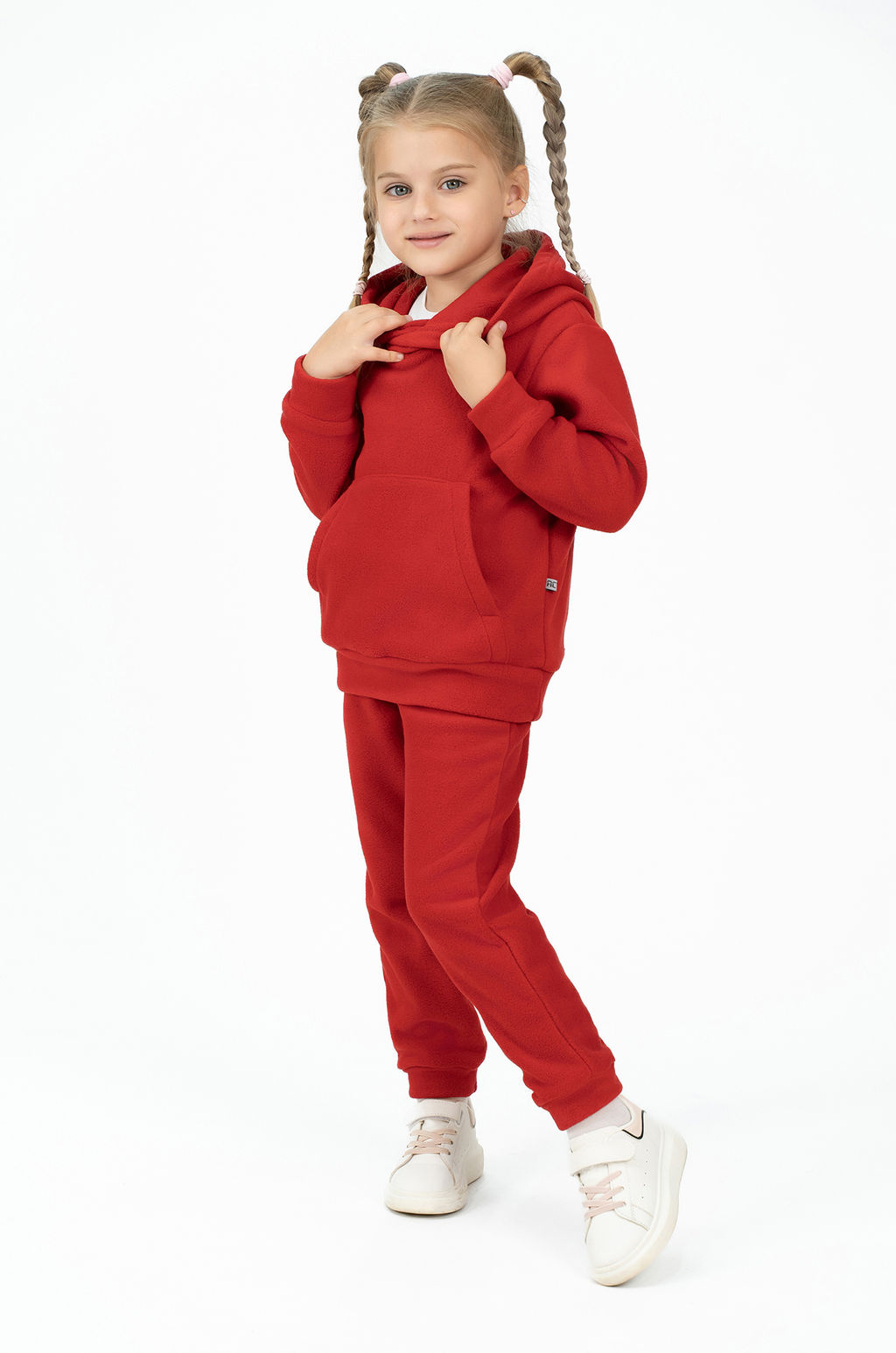 Костюм детский флисовый красный