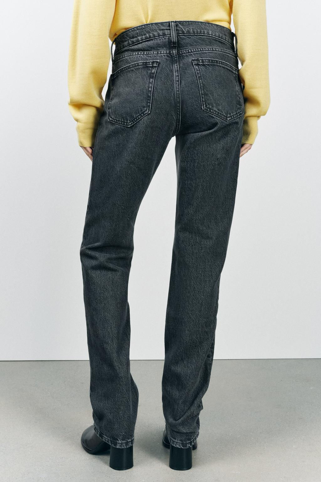 ZW COLLECTION STRAIGHT LOW-RISE JEANS - Zara фото 9
