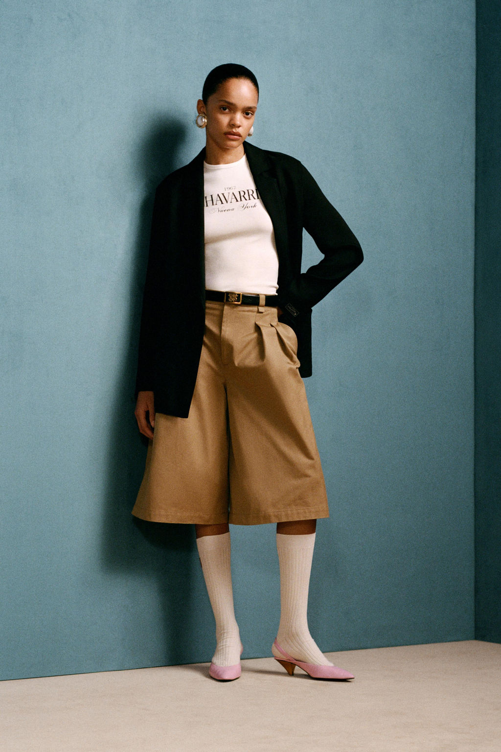 BLAZER FLUIDA BOLSILLOS WILLY CHAVARRIA X ZARA / Negro