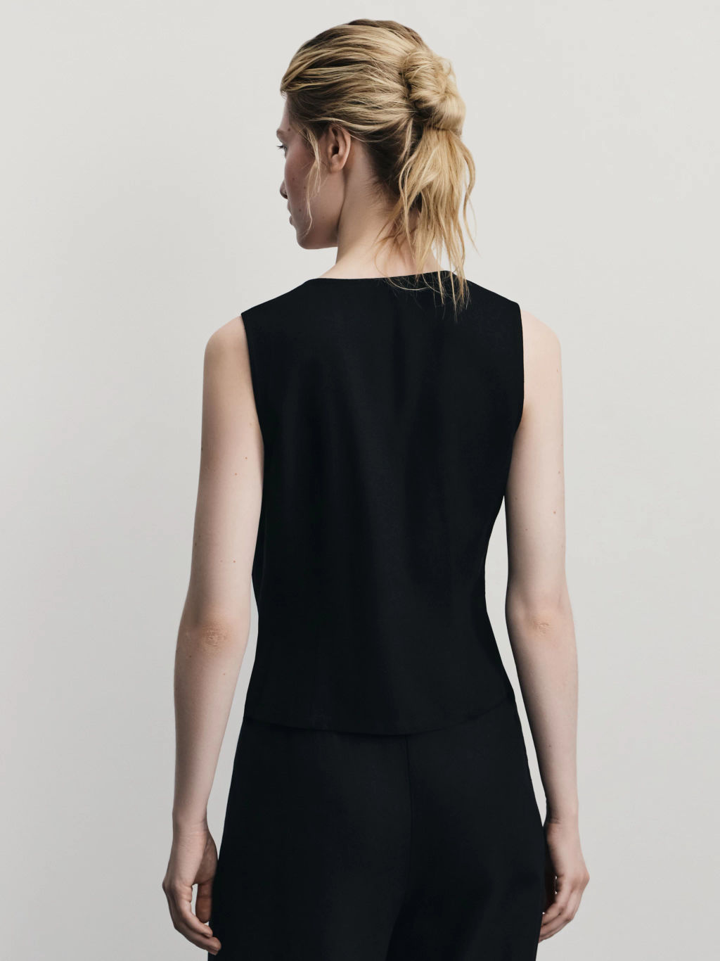 Льняной жилет / Zarina  фото 5