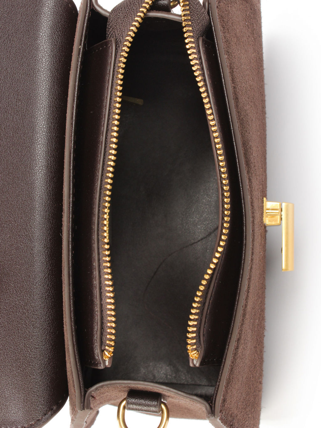 LACCOMA сумка АМ2236-2Ф-шоколадный натуральная замша  фото 4