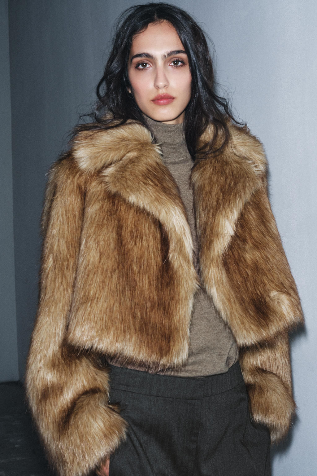 SHORT FAUX FUR JACKET ZW COLLECTION