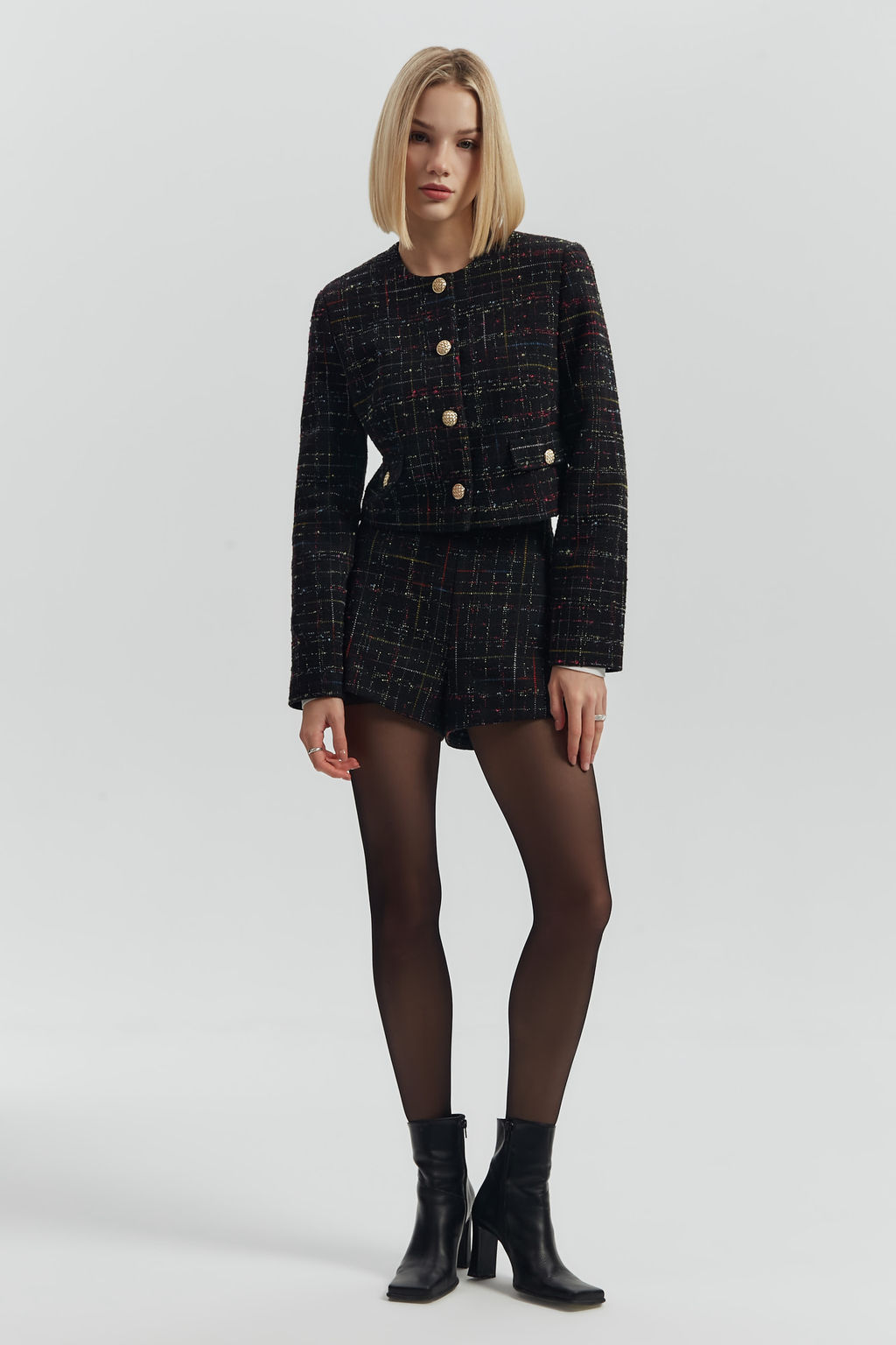 Шорты мини из твида - Mollis фото 5