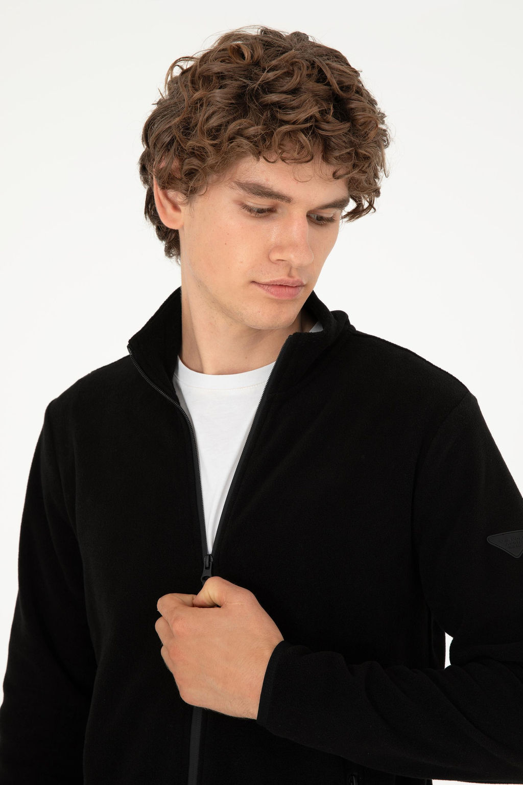 Мужской черный свитшот - U.s. polo assn фото 2