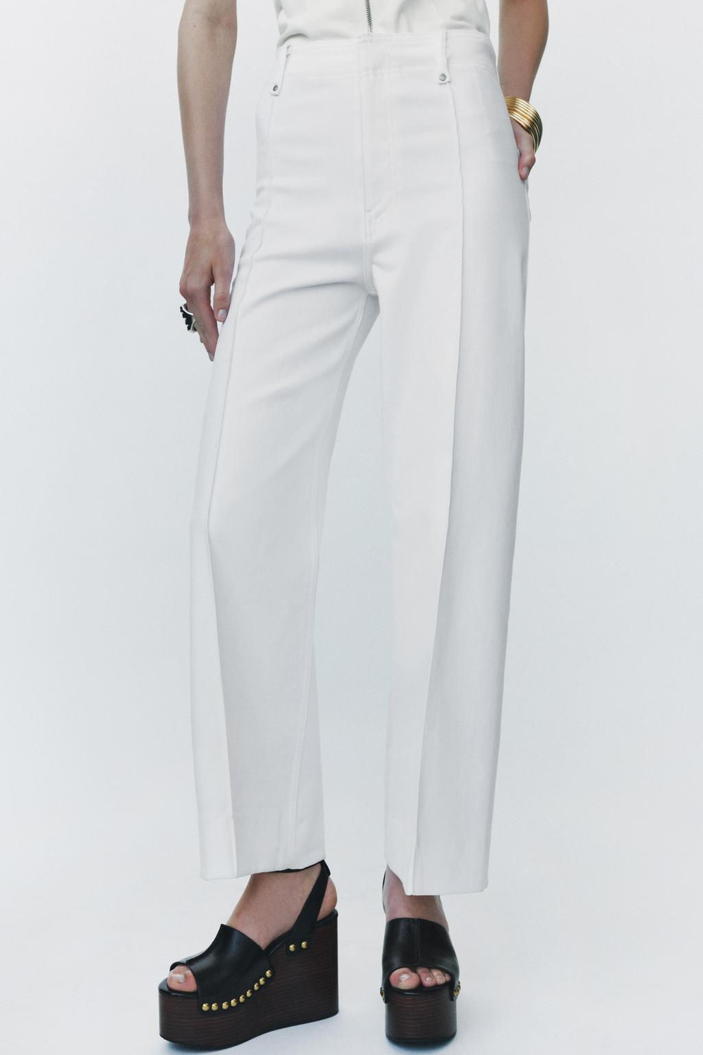 ZW COLLECTION WIDE-LEG HIGH-WAIST JEANS - Zara фото 61