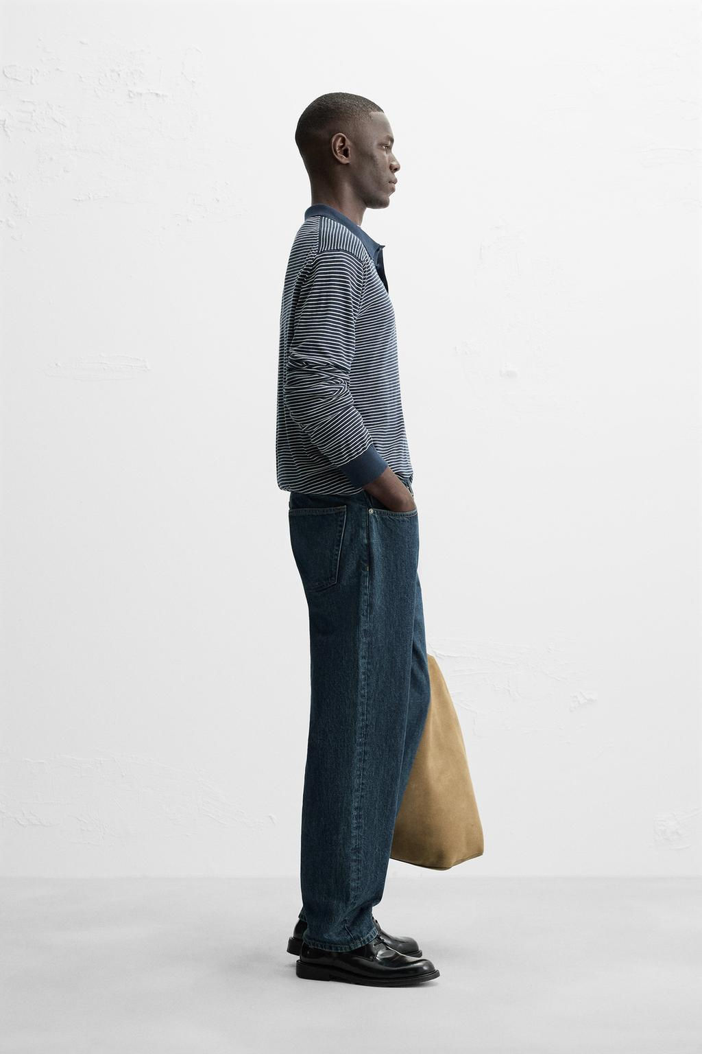 STRIPED KNIT POLO SHIRT - Zara фото 4