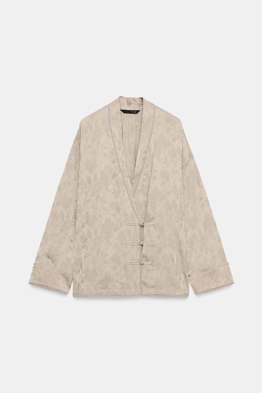 BLAZER JACQUARD CRUZADA ZW COLLECTION / Piedra - Zara фото 6