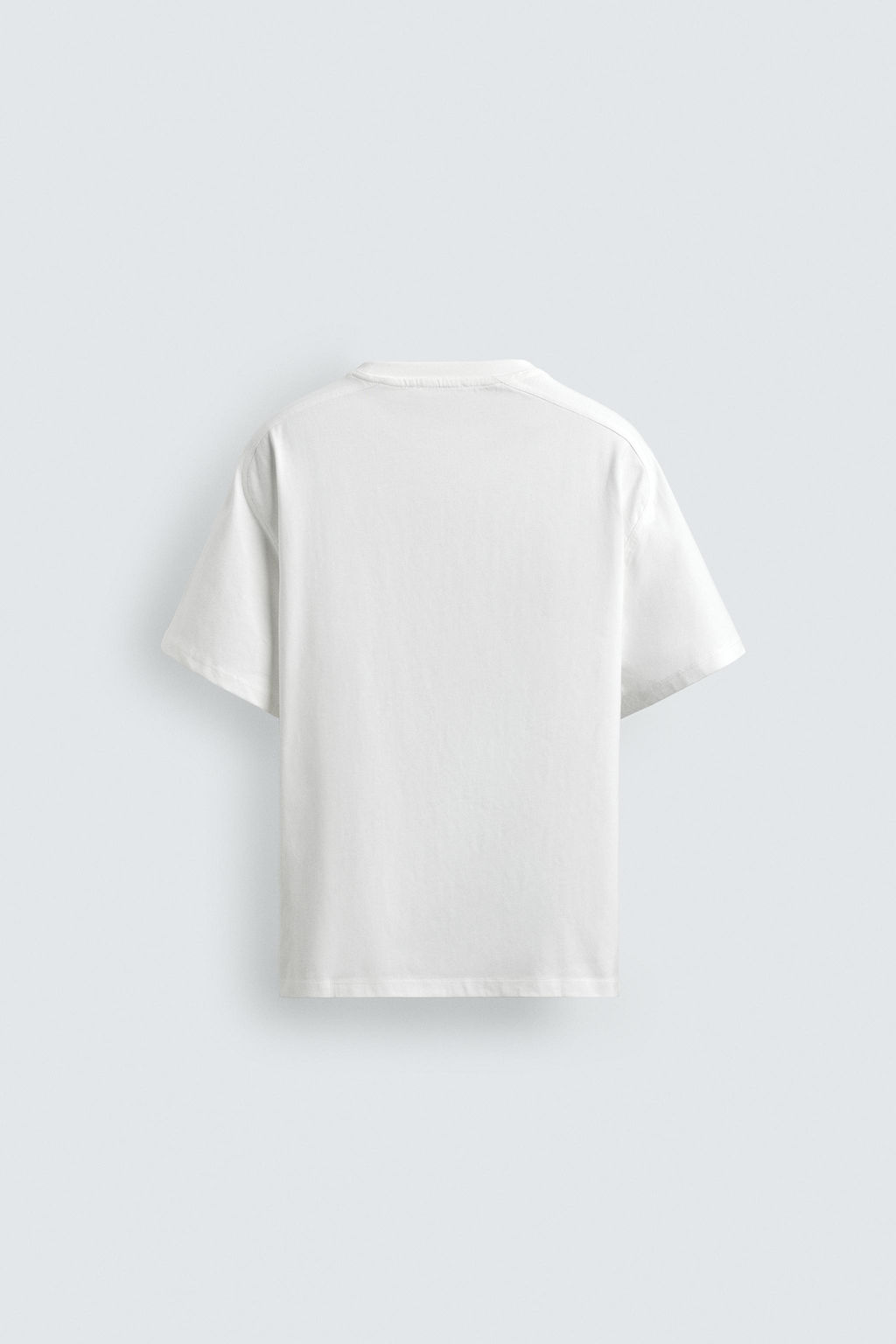 CAMISETA RELAXED FIT COSTURAS / Blanco