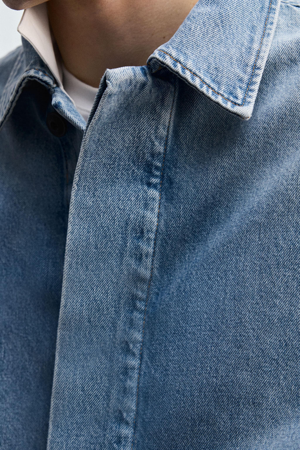 WASHED DENIM JACKET - Zara фото 6