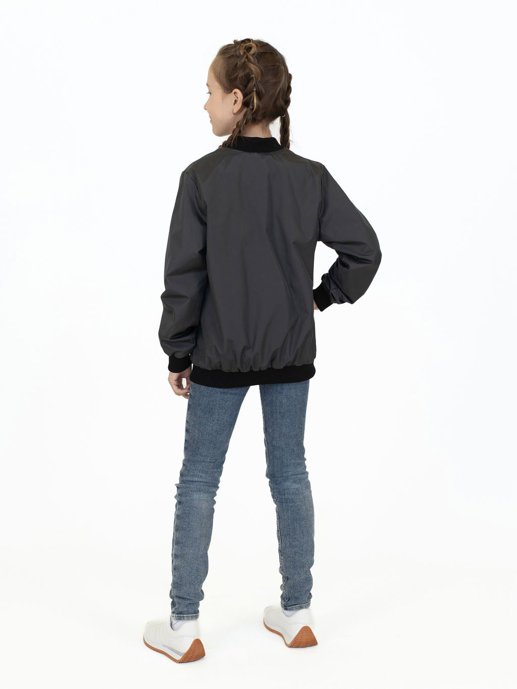 Ветровка детская темносерая