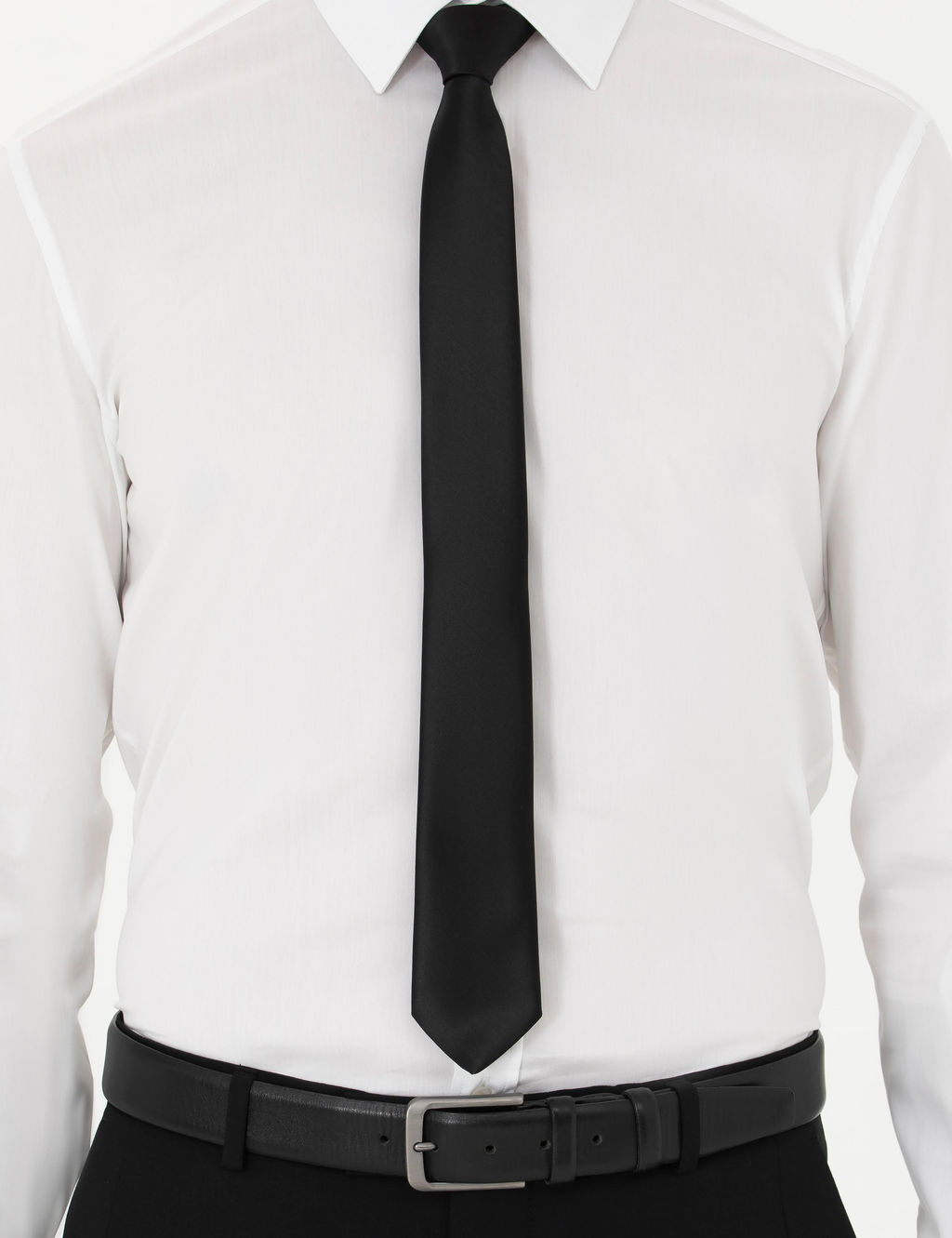 Белая классическая рубашка из хлопка приталенного кроя - Cacharel фото 6