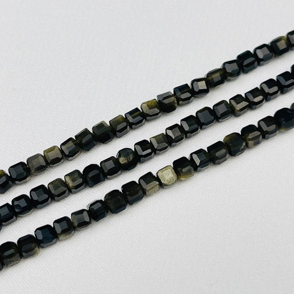Бусины для украшений из золотистого Обсидиана