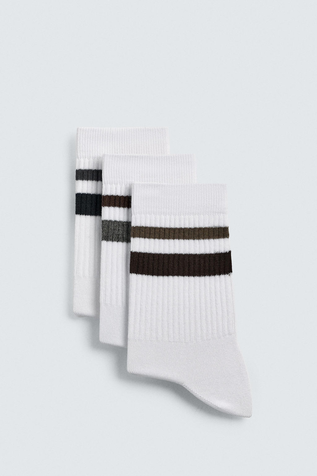 THREE-PACK OF STRIPED SOCKS - Zara фото 2