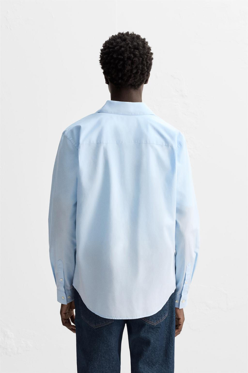 COTTON POPLIN SHIRT - Zara фото 4