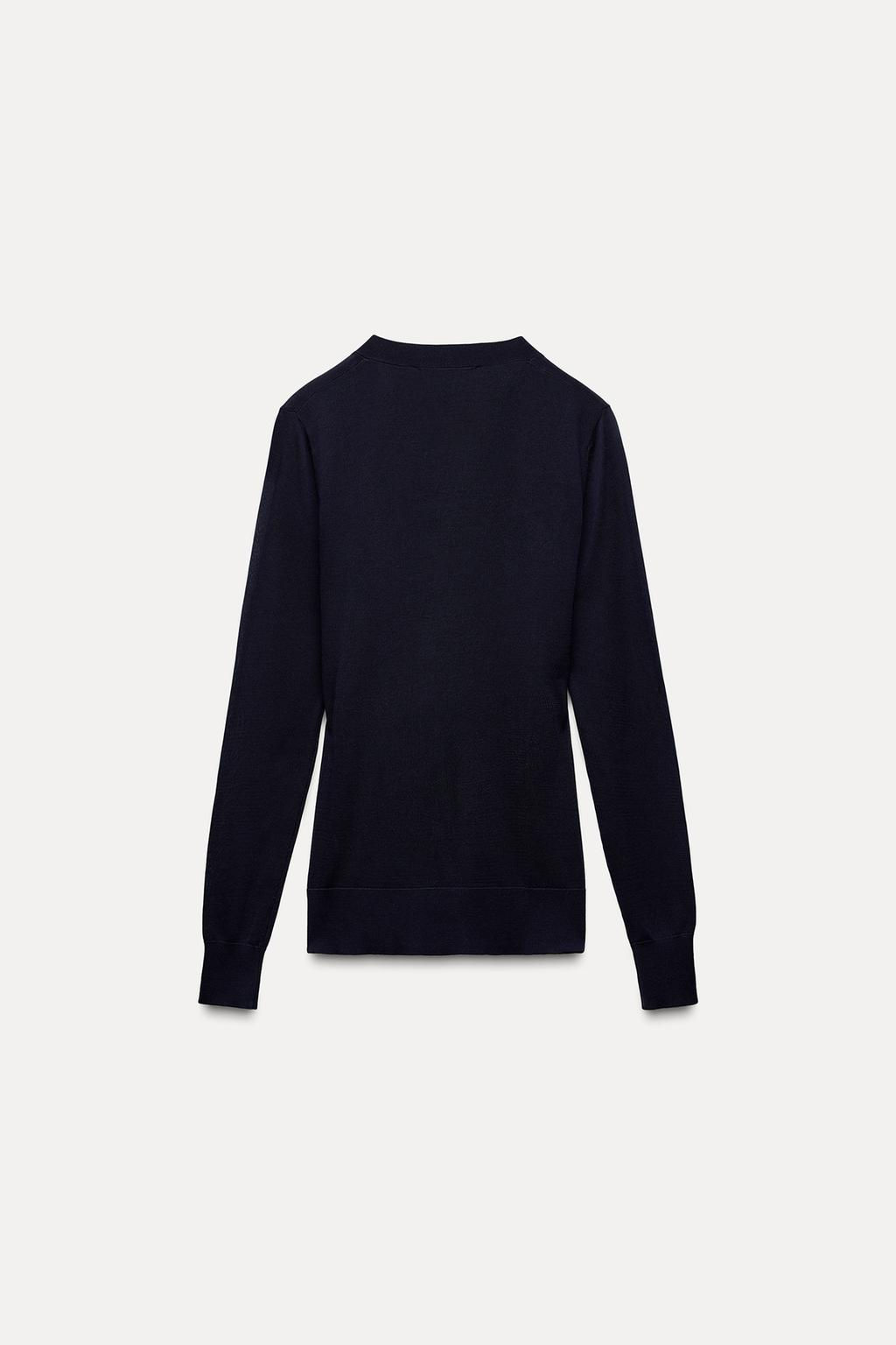 BUTTONED KNIT CARDIGAN - Zara фото 15