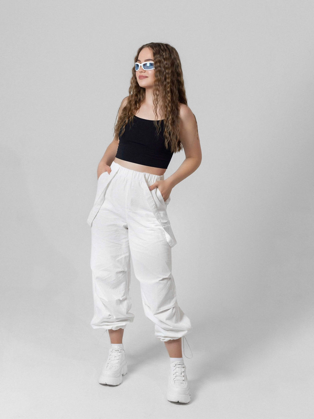 Брюки Иветта (белый) - Nadi bordo фото 2