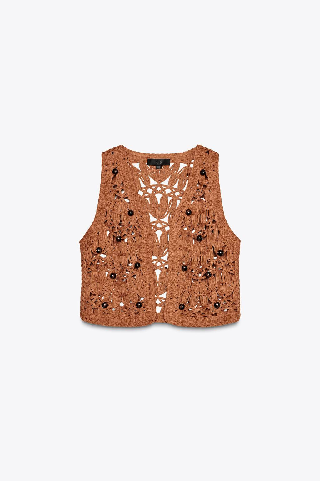 BEADED KNIT VEST - Zara фото 5
