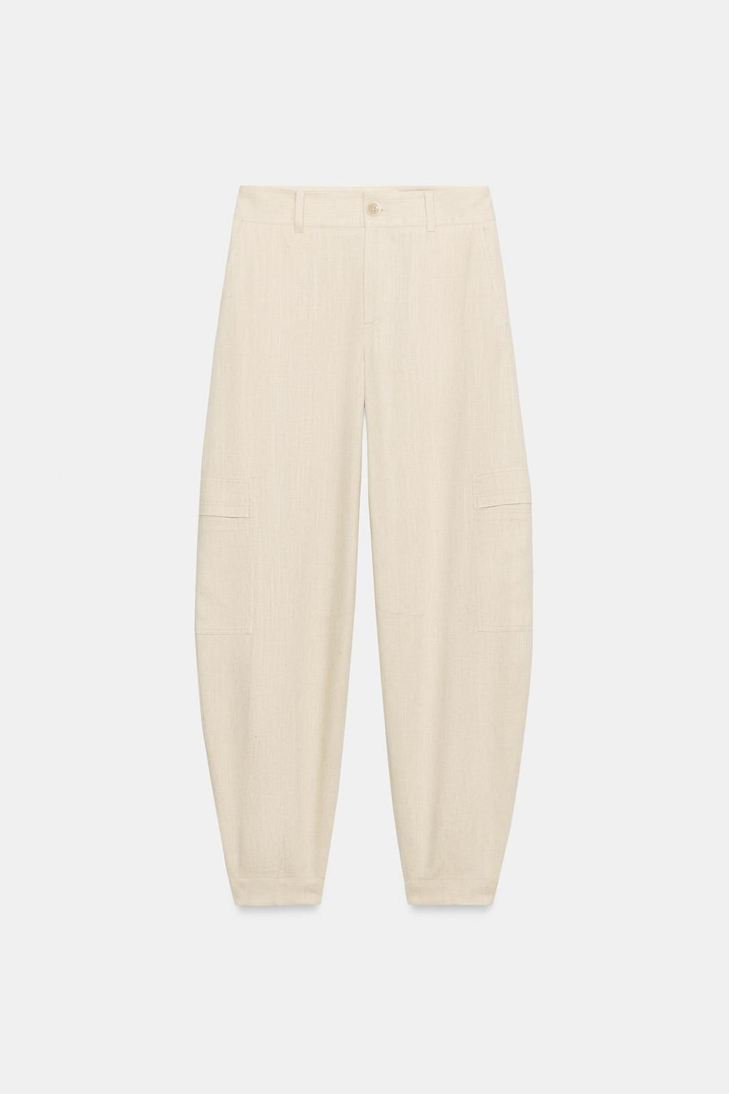 PANTAL?N CARGO BARREL / Beige claro - Zara фото 8