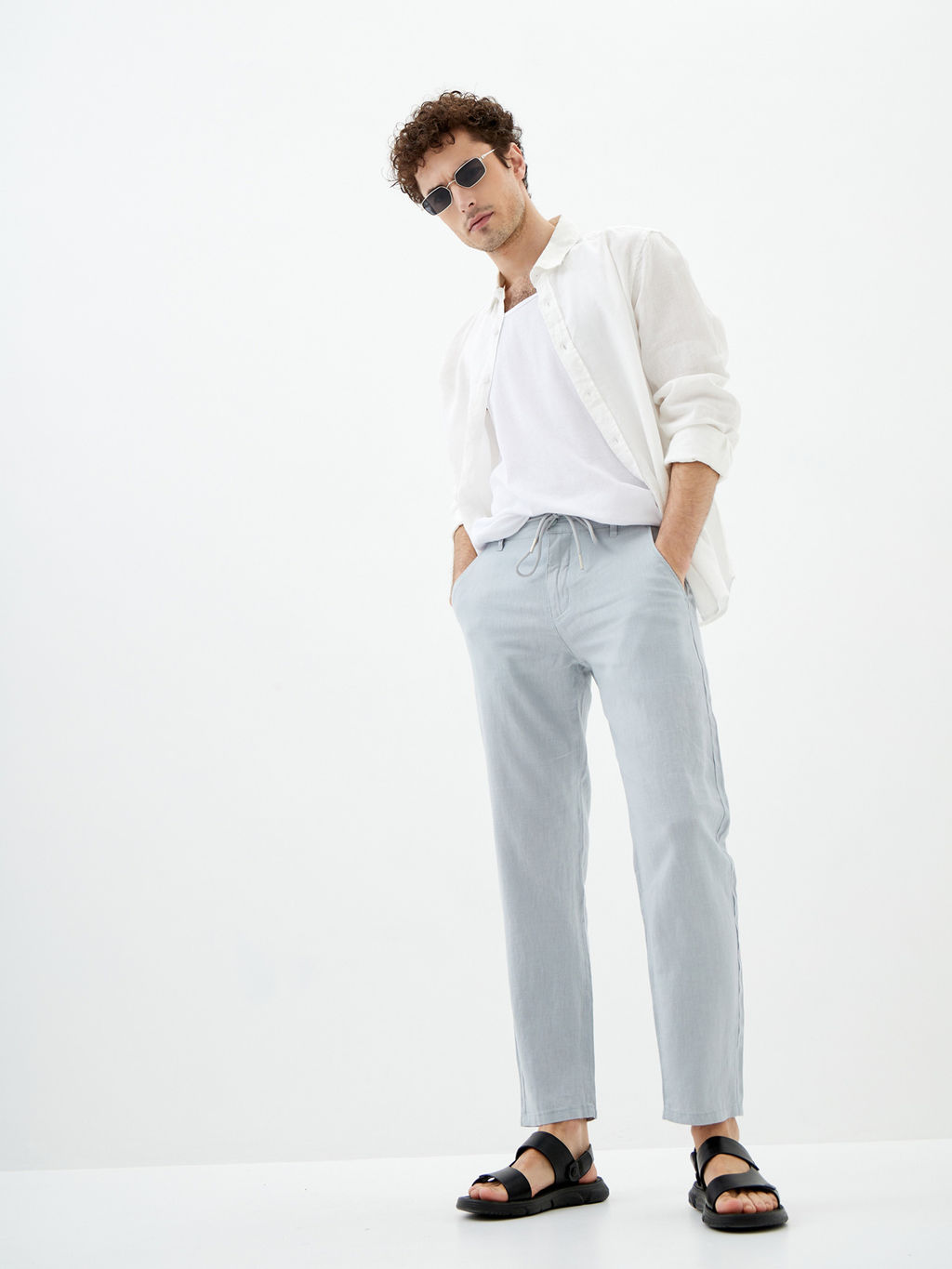 Мужские Льняные Брюки Мом - Mossmore фото 11