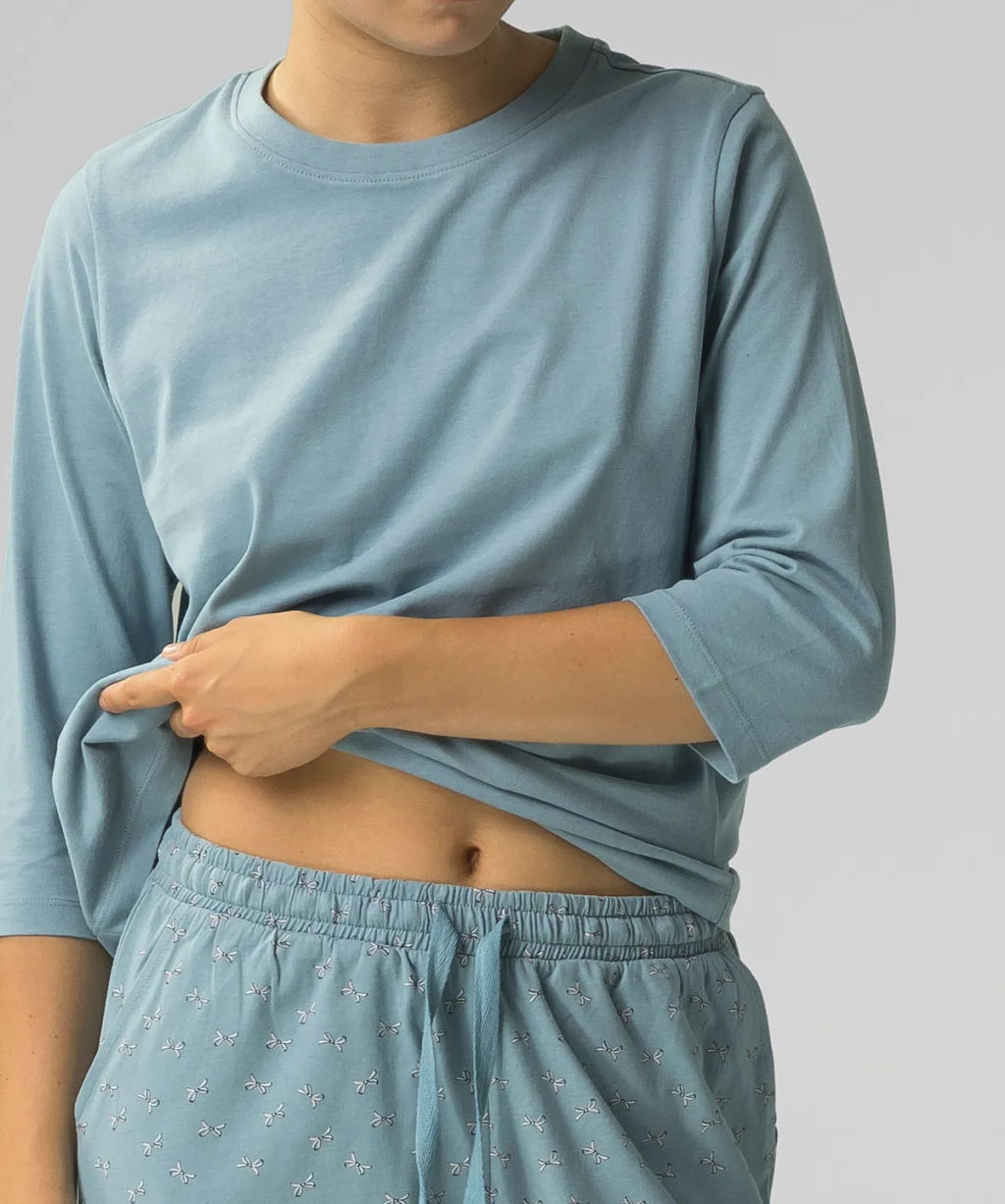 ATLANTIC NLP-483E Пижама женская Bow лазурно-серый  фото 3