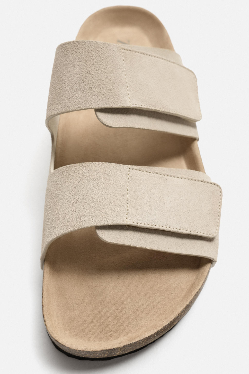 DOUBLE STRAP LEATHER SANDALS - Zara фото 3
