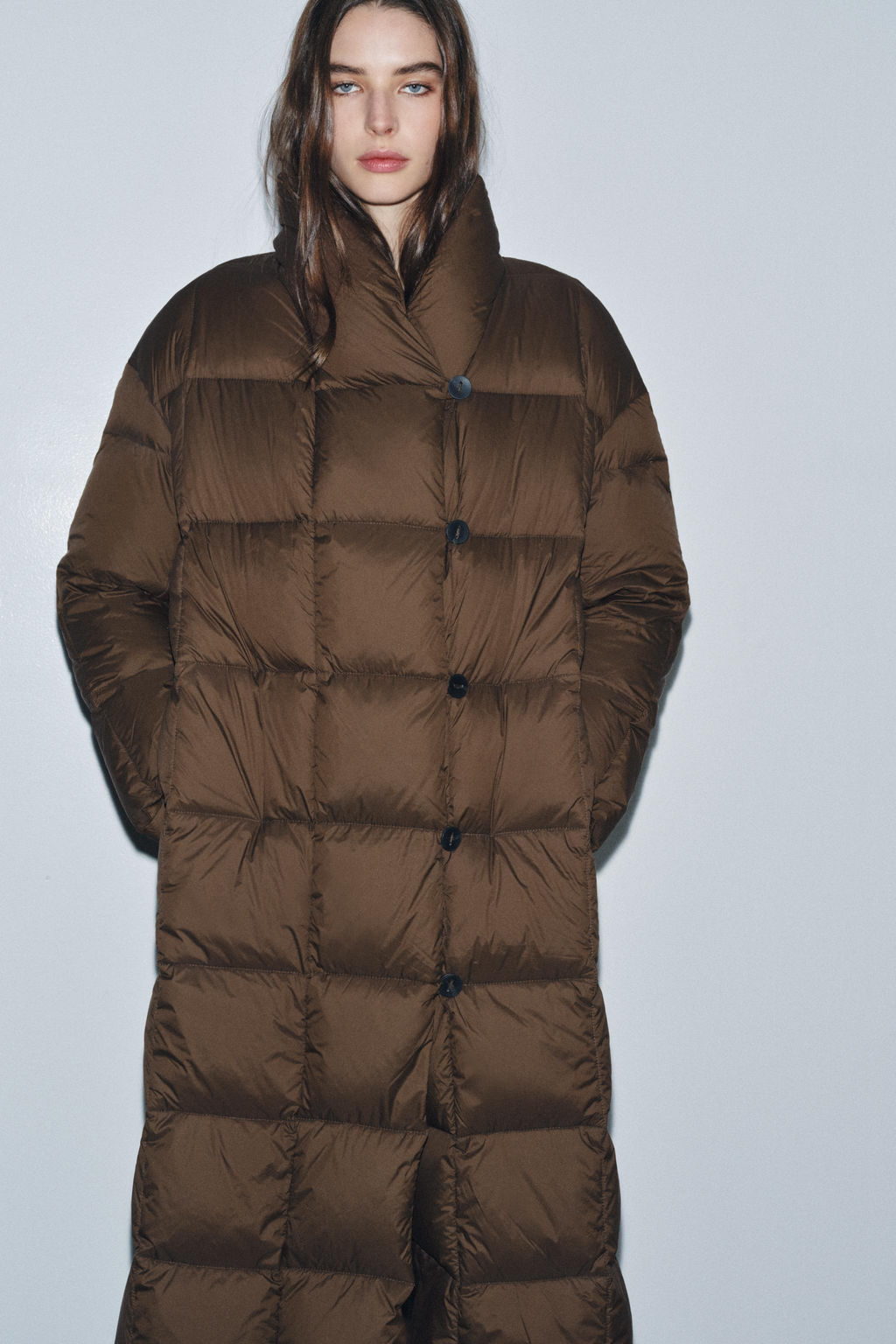 ZW COLLECTION LONG DOWN PUFFER JACKET - Zara фото 6