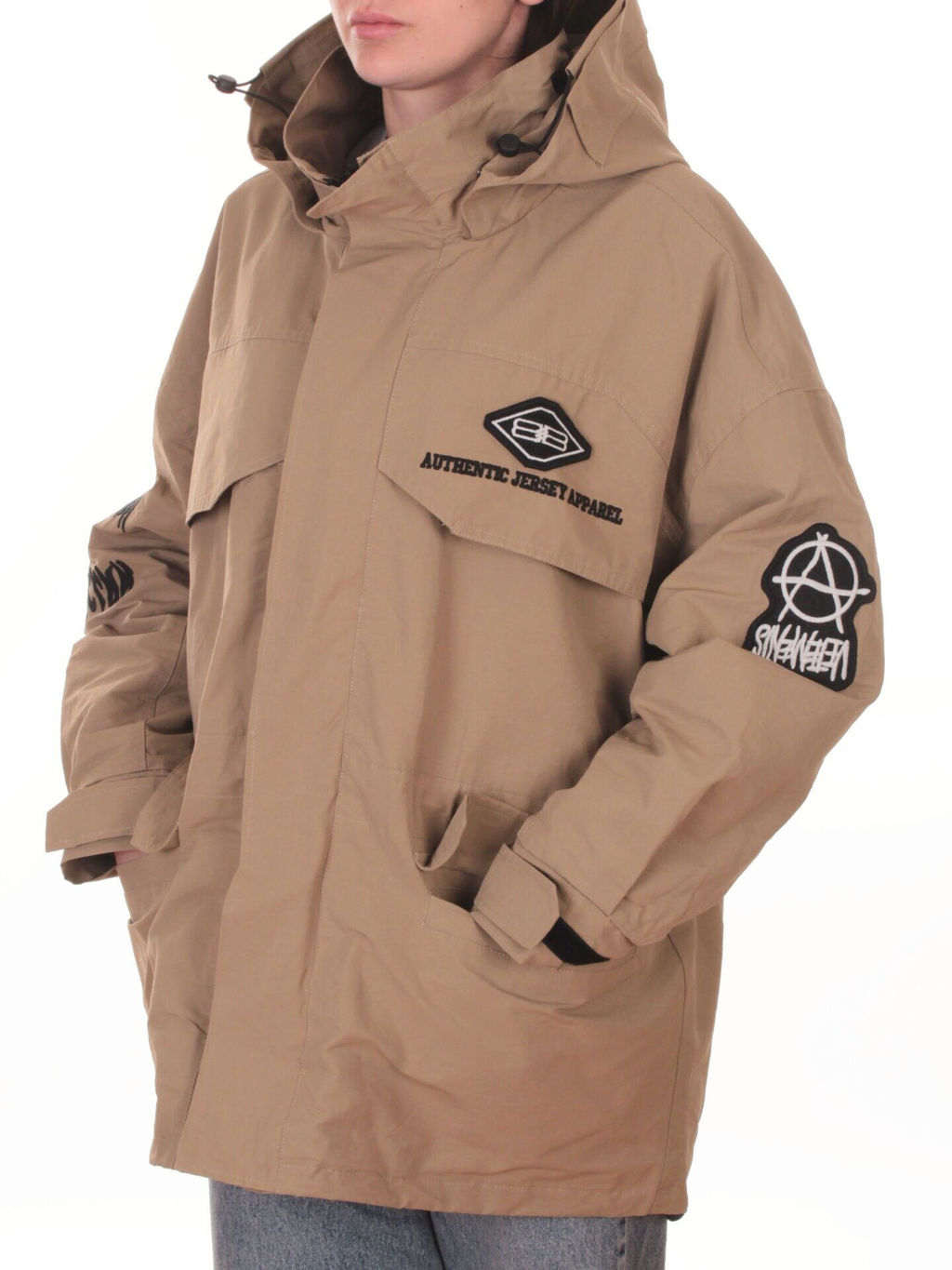 3104 DK. BEIGE Куртка демисезонная женская (100 гр. холлофайбер) - Fashion фото 5