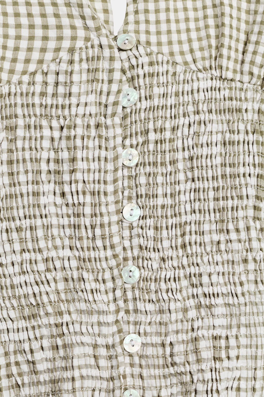 TOP HALTER BOTONES / crudo/kaki - Zara фото 8