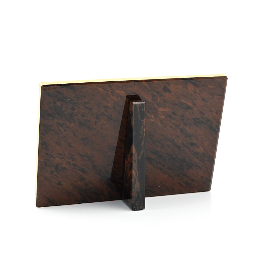 Икона из обсидиана 130*90мм "Семистрельная" с молитвой. Радуга камня