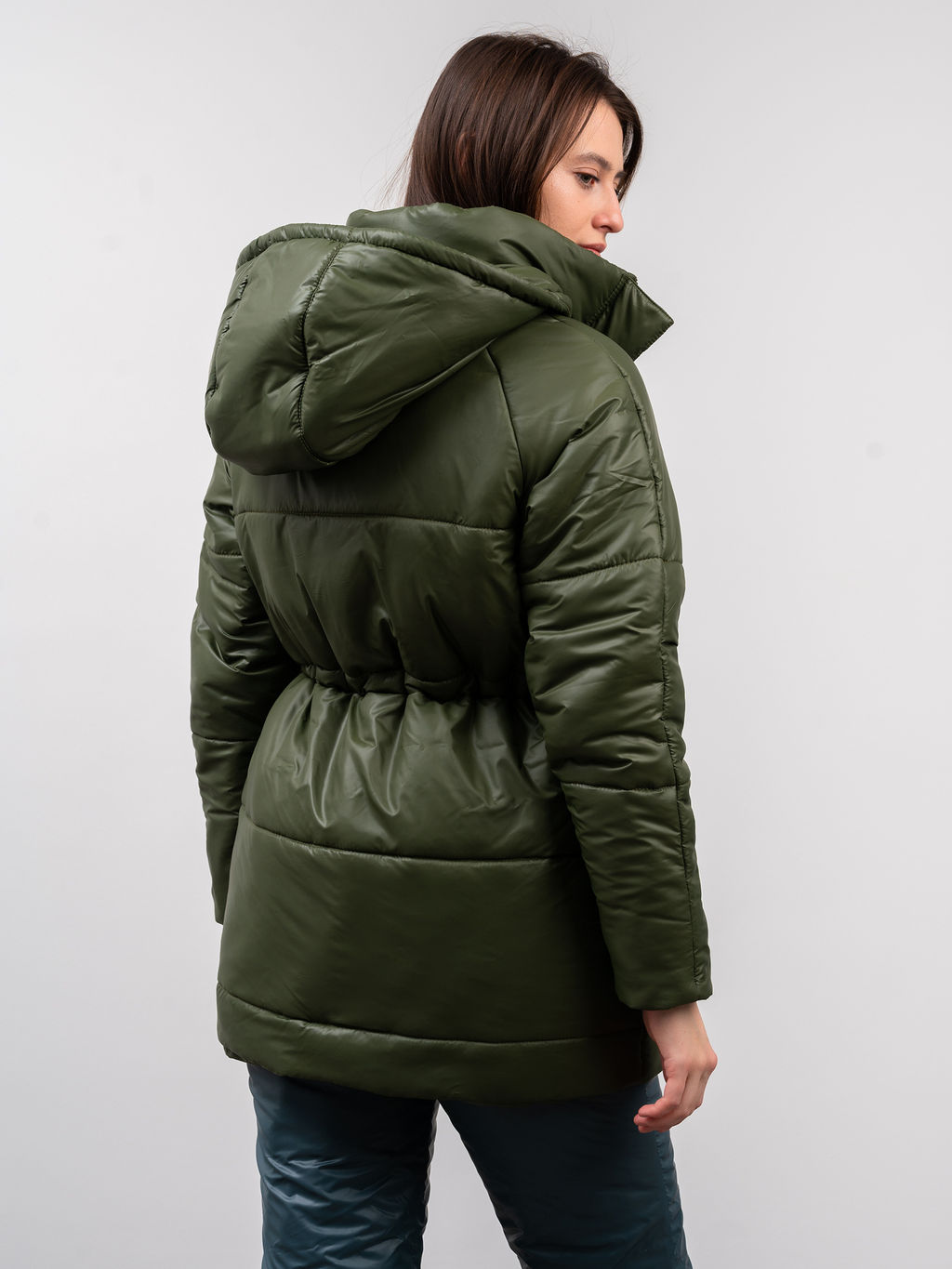 Костюм зимний, горнолыжный Арктика хаки-серый - Yollochka фото 4