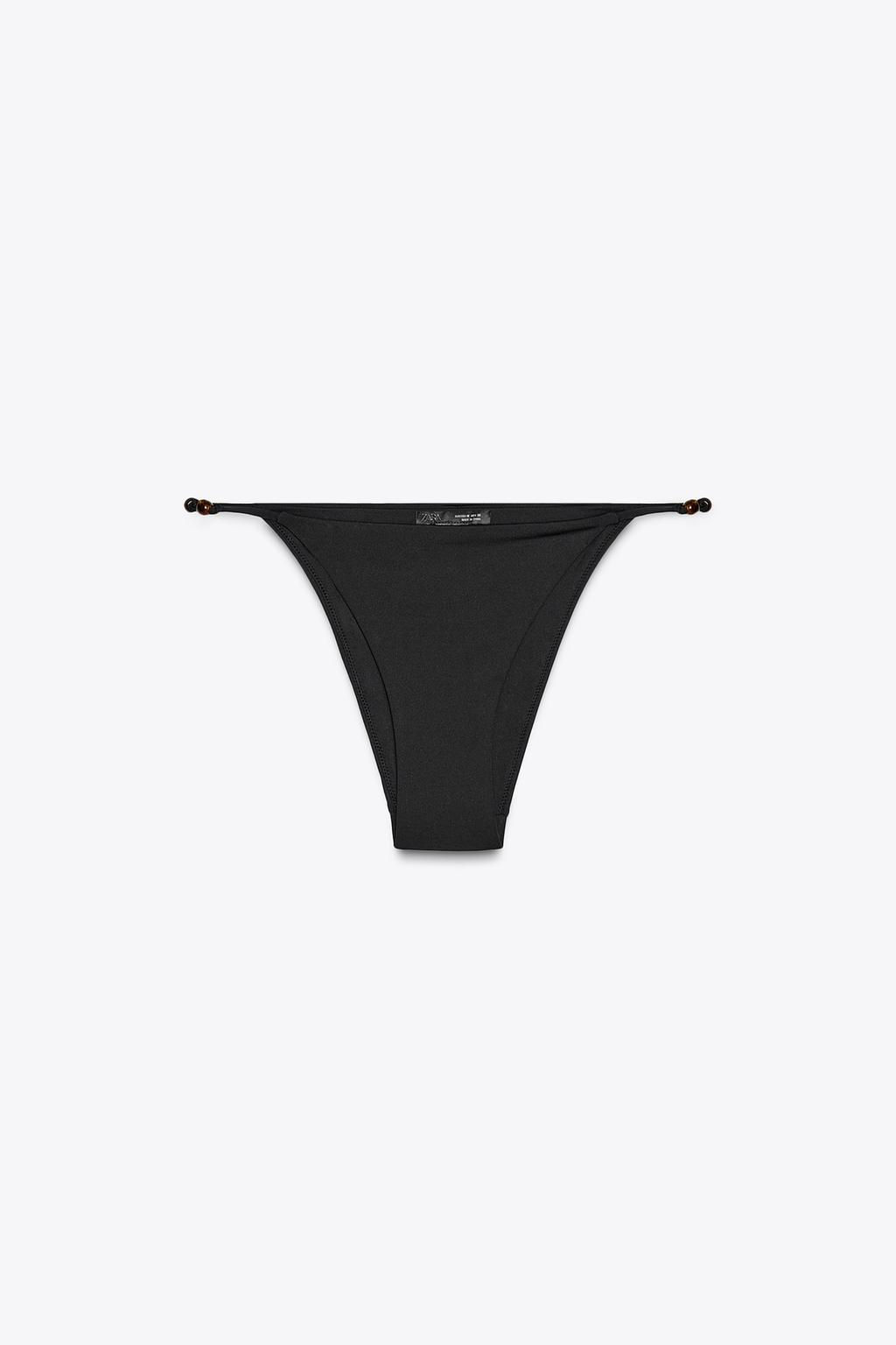 KNOT AND BEAD BIKINI BOTTOMS - Zara фото 4