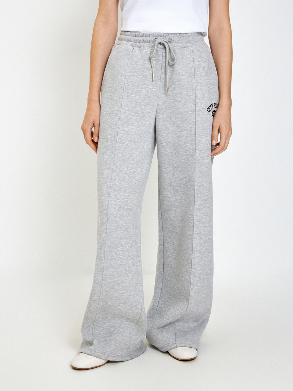 10200160697 Брюки жен. Claro_pants серый меланж - Concept club фото 2