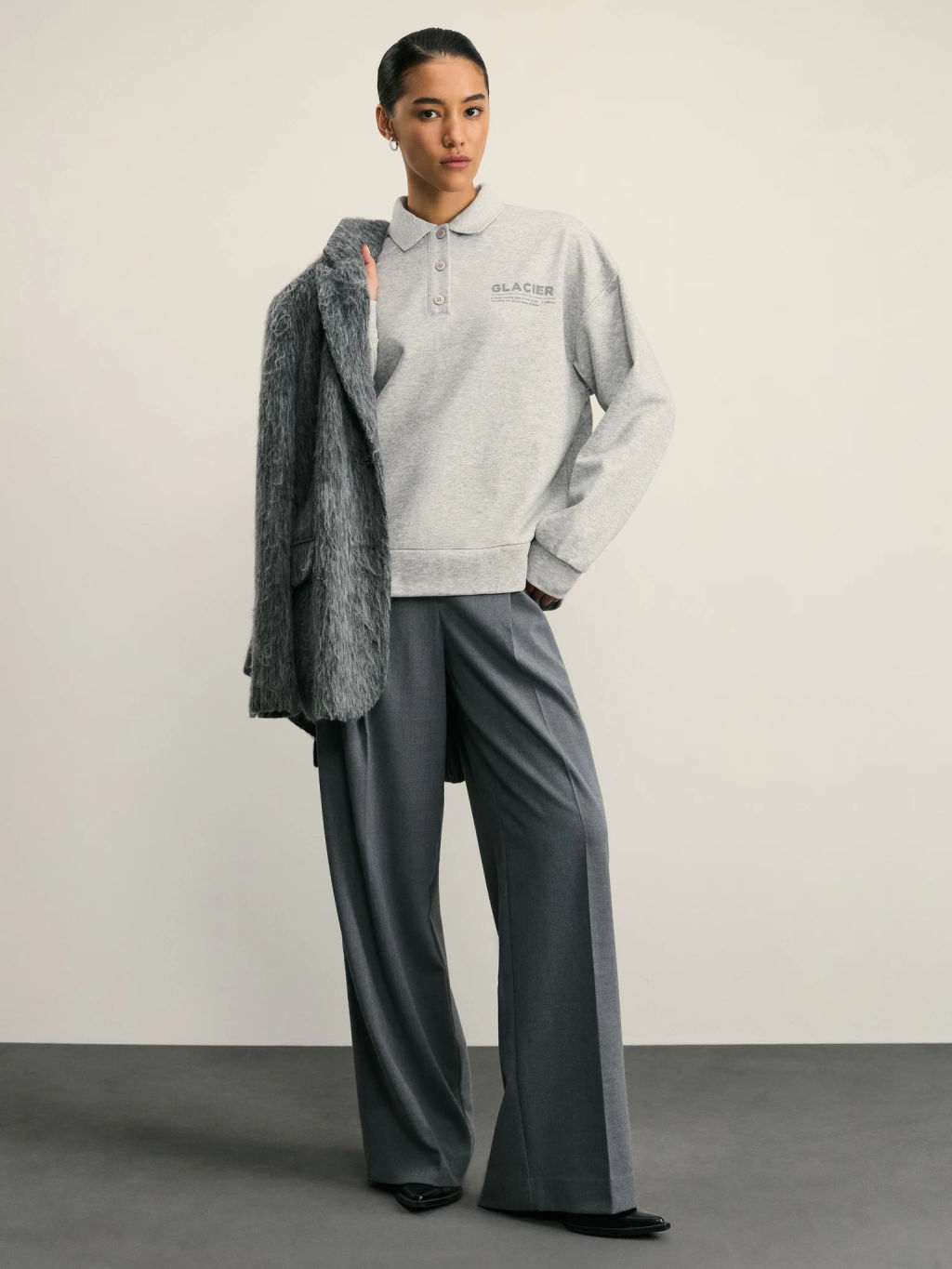 Толстовка поло из хлопка / Zarina  фото 2